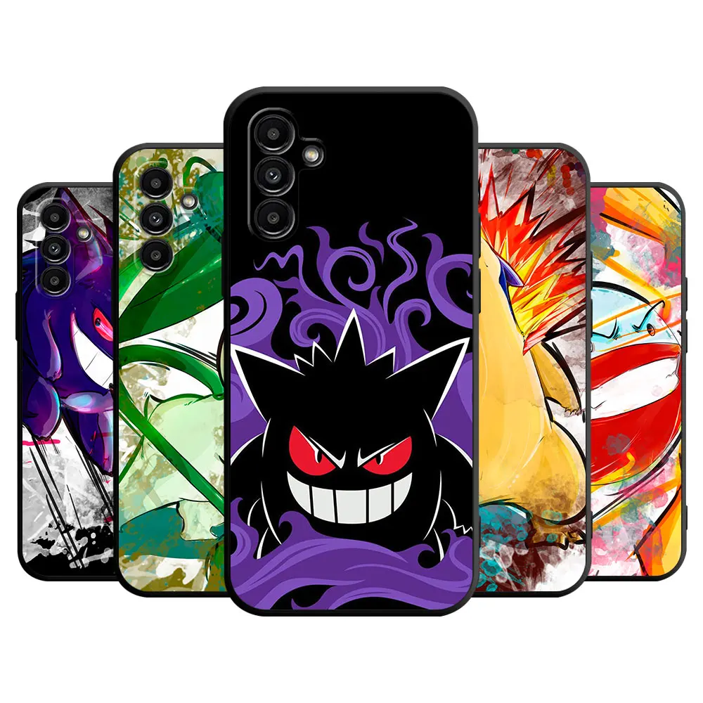 Чехол для телефона Pokemon Pikachu Gengar, чехол для Samsung Galaxy A10 A70 A54 A34 A03 Core A04 A50 A20e A40 A03s A04s A10s A02 A01