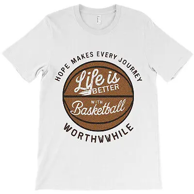 НОВЫЙ Lifeis лучше с баскетбольной рубашкой баскетбольный подарок трендовый S-5XL