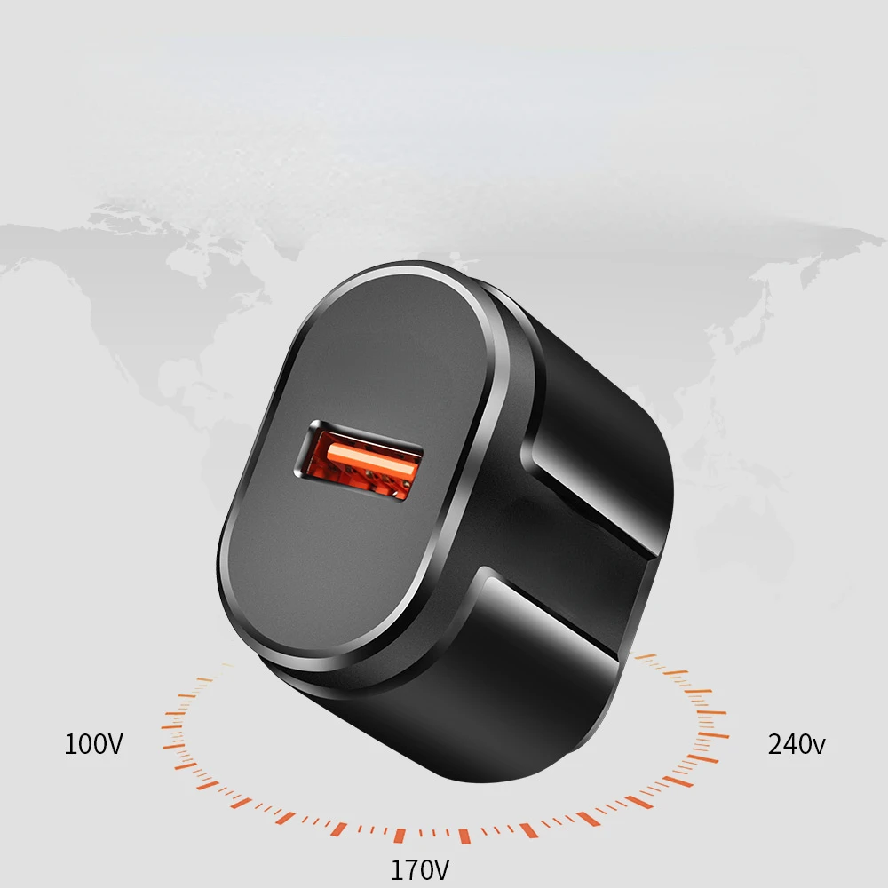 

Free Shipping For iPhone Quick Charge QC 3.0 USB US EU Charger Universal Mobile Phone Charger Wall Fast Charging Adapter