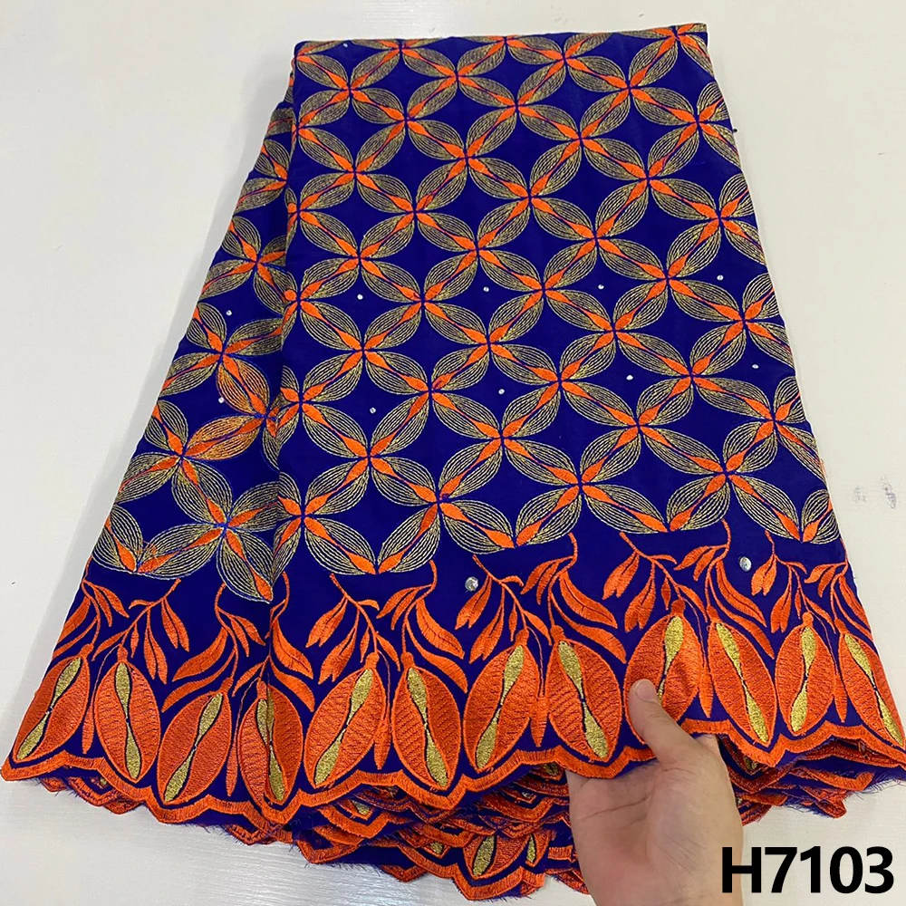 

Высококачественная швейцарская модель 2022, ткань, африканский Дубай, 100% хлопок, африканская кружевная ткань для шитья одежды HJ6068