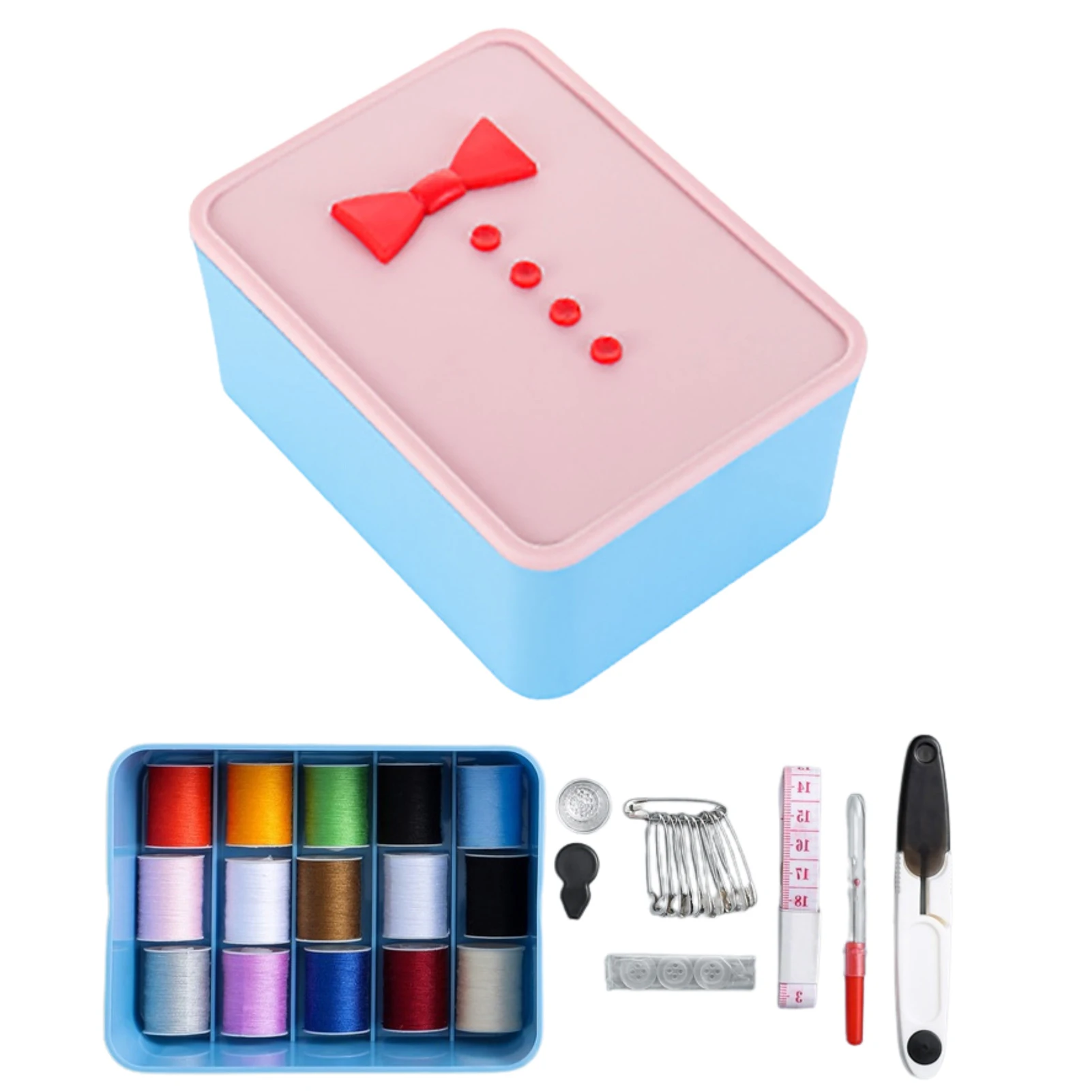 

Portable Sewing Kit Box Portable Sewing Kit With Complete Sewing Supplies Complete Sewing Set For Adults College Students