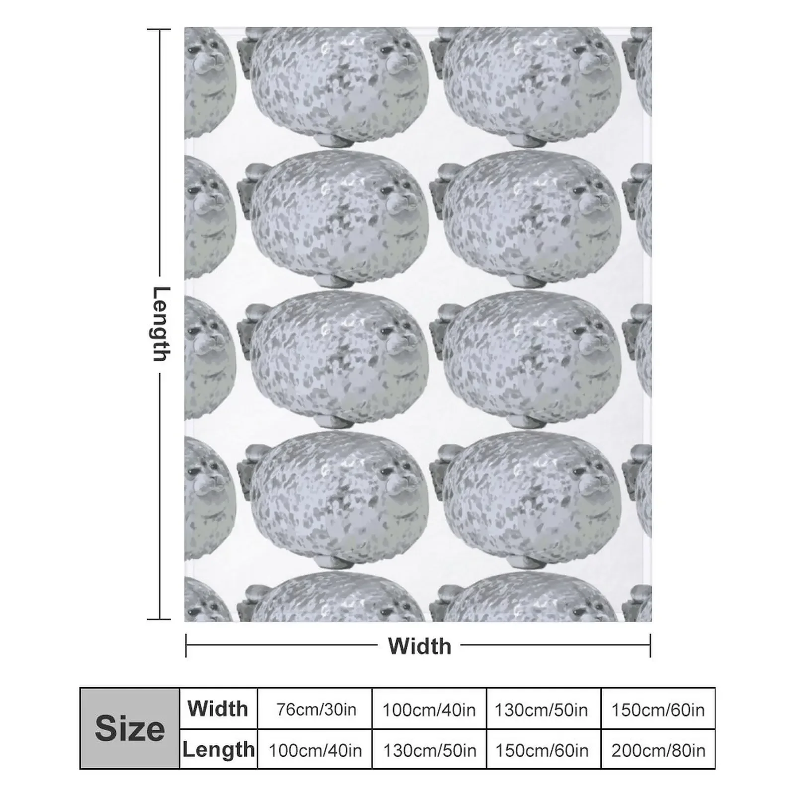 Теплое одеяло Chonky Seal Plush