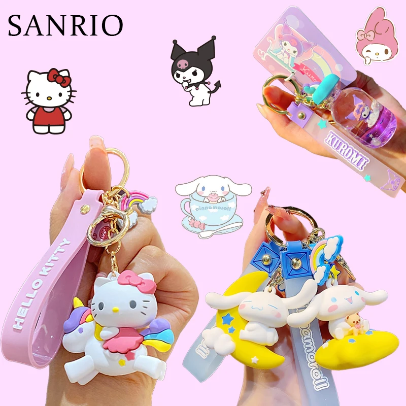 

Kawaii Sanrio, Hello Kitty Charm Kuromi Cinnamoroll My Melody мультфильм аниме зыбучий песок бутылка камера школьный рюкзак