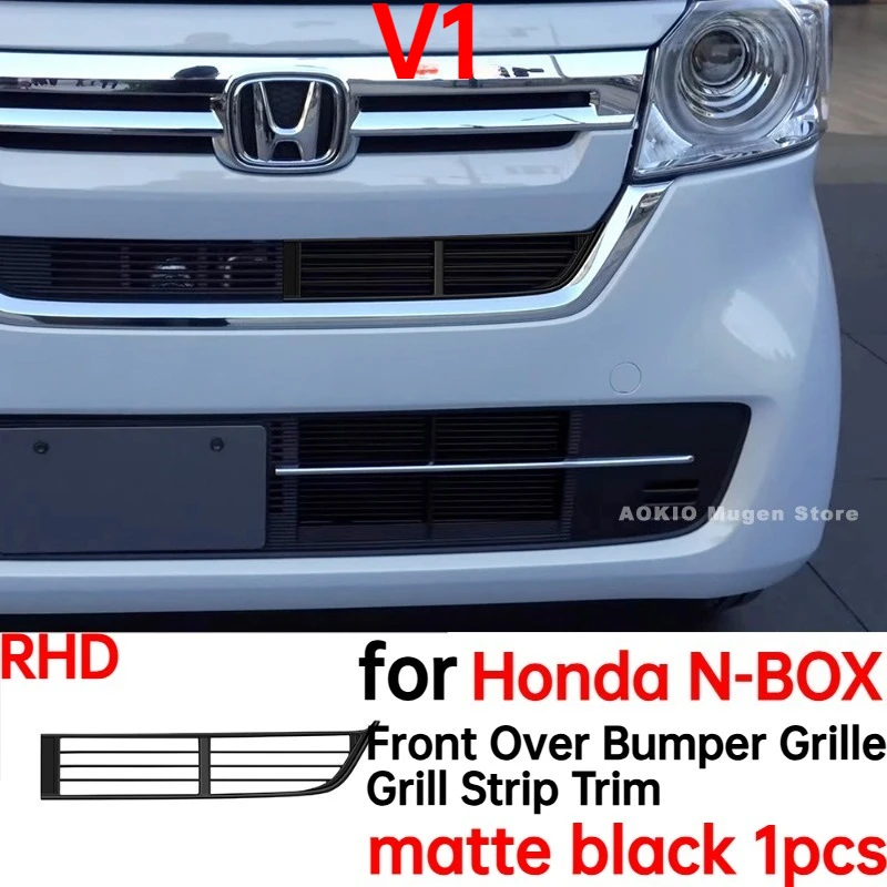 

Передняя решетка под бампером автомобиля, накладка на решетку для Honda N-BOX, внешние аксессуары 2017-2023 для правого руля