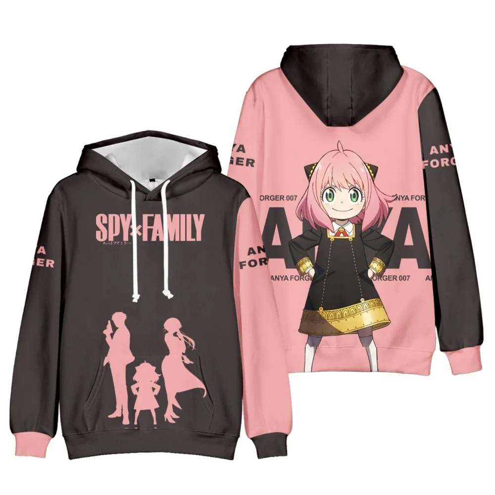 

Children Clothing SPY X FAMILY Hoodies 3D Printed Boy girls kids Anime Hooded sweatshirts Cosplay Costume Cartoon loose Clothes