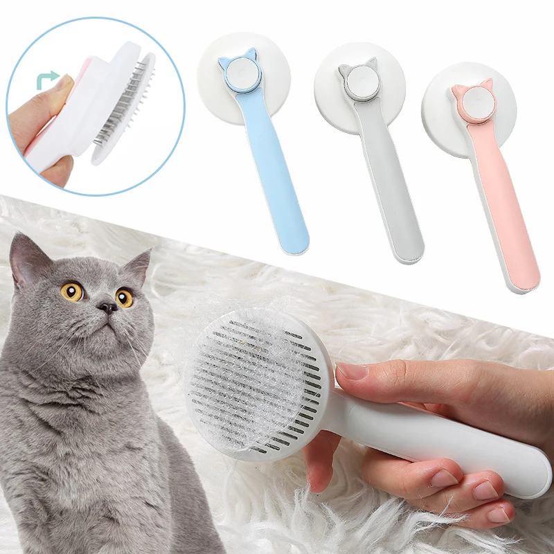 

New Cat Hair Remover Comb Grooming Care Cleaning Massage Dog Brush Dematting Deshedding Fur Tool for Short and Long Hairs Pet