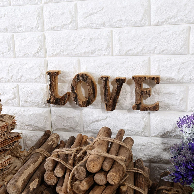 

Home Decor Vintage Natural Wooden Letter 26 Wood English Alphabet Letters Home Decor Birthday Wedding Party Tools Decoration DIY