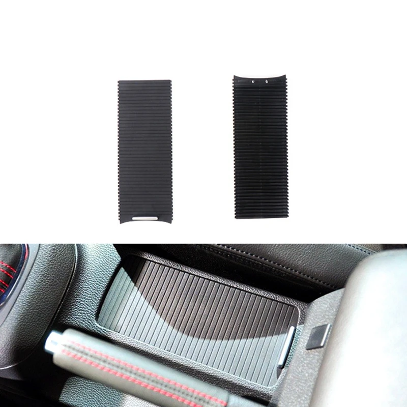 

5KD832531 Car Center Console Drink Cover Slide Roller Blind For Golf 6 MK6 Sagitar 2006-2014 Water Cup Holder Curtain