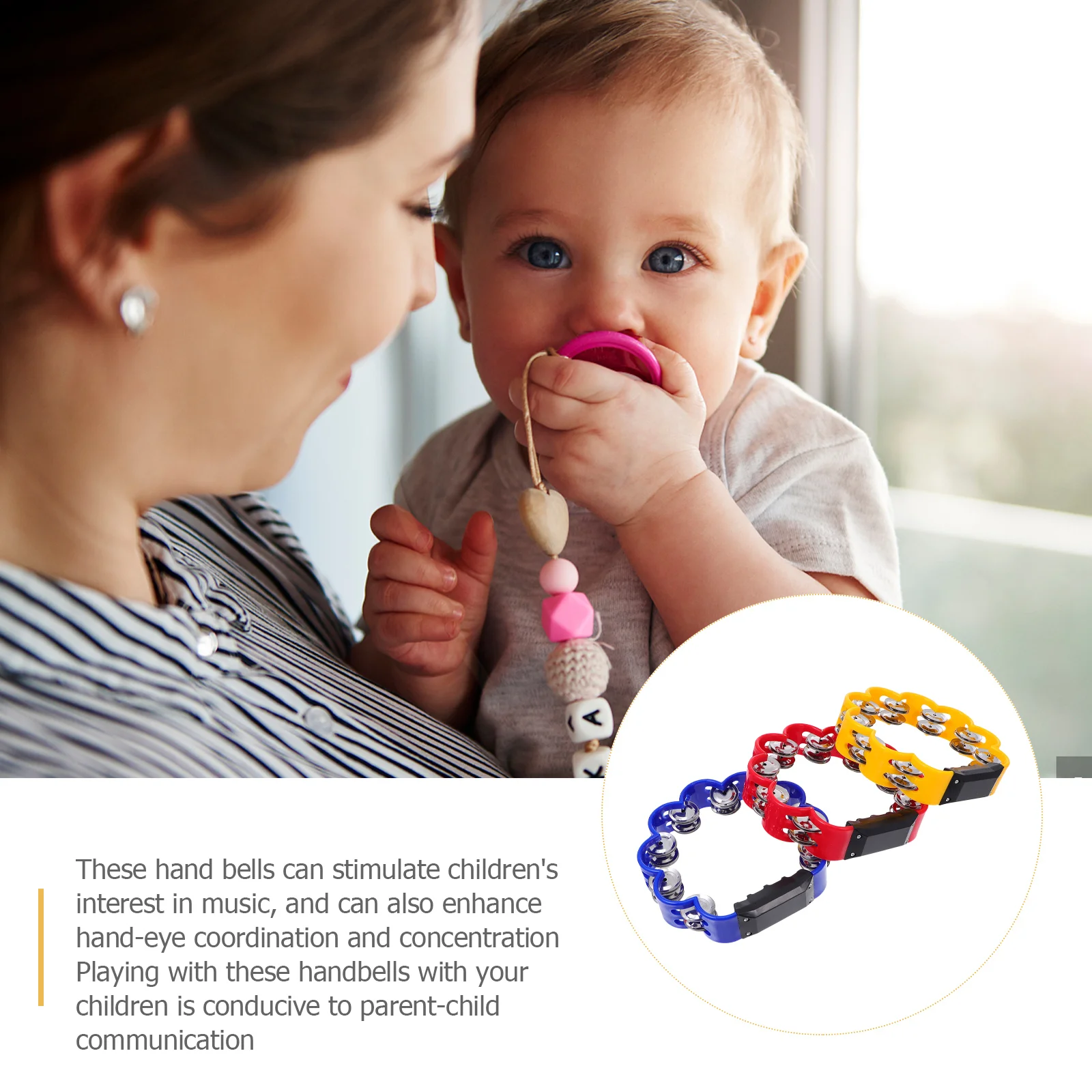 3 шт. кольцо-концентратор колокольчик игрушки ручные колокольчики детские