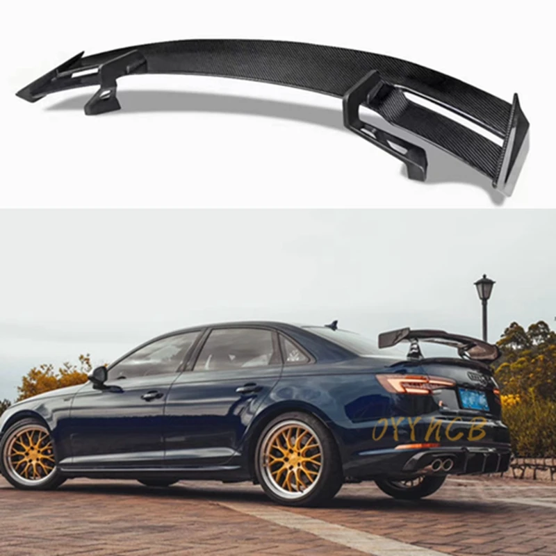 

FOR Audi A4 B9 A3 A5 A6 A7 TT Sedan Carbon fiber Rear Spoiler Trunk wing FRP Forged carbon