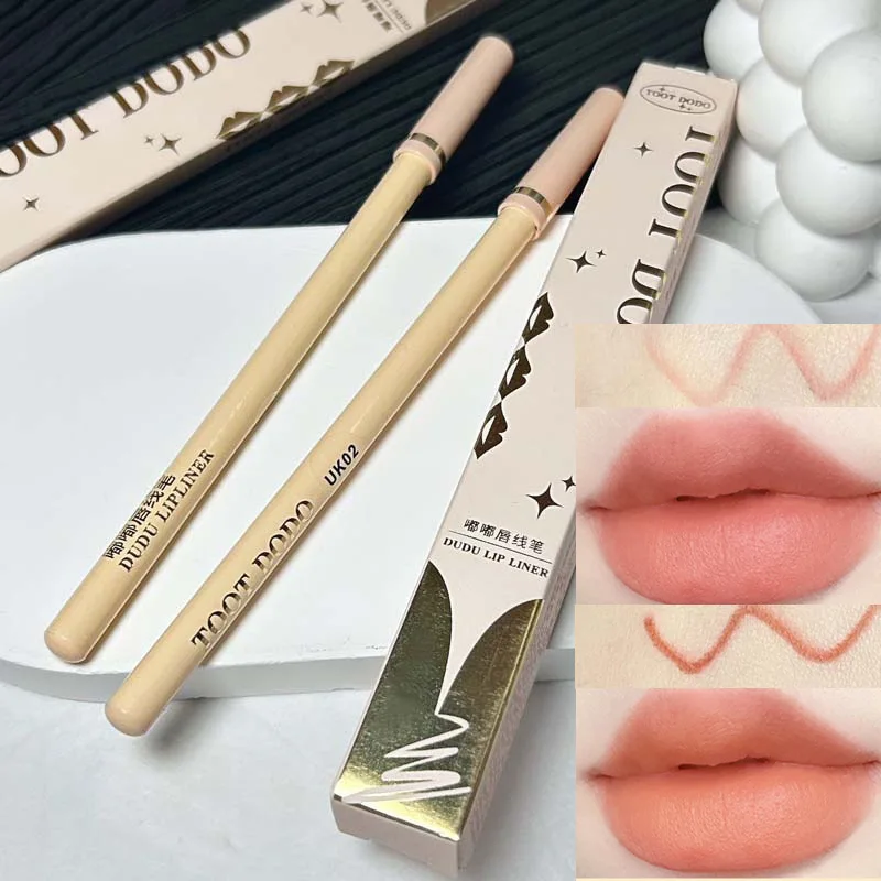 

2Pcs Lipliner Pencil Set Lip Liner Velvet Matte Lipstick Pen Eye Makeup Eye Shadow Pen Long Lasting Eyebrow Pencil Comestic