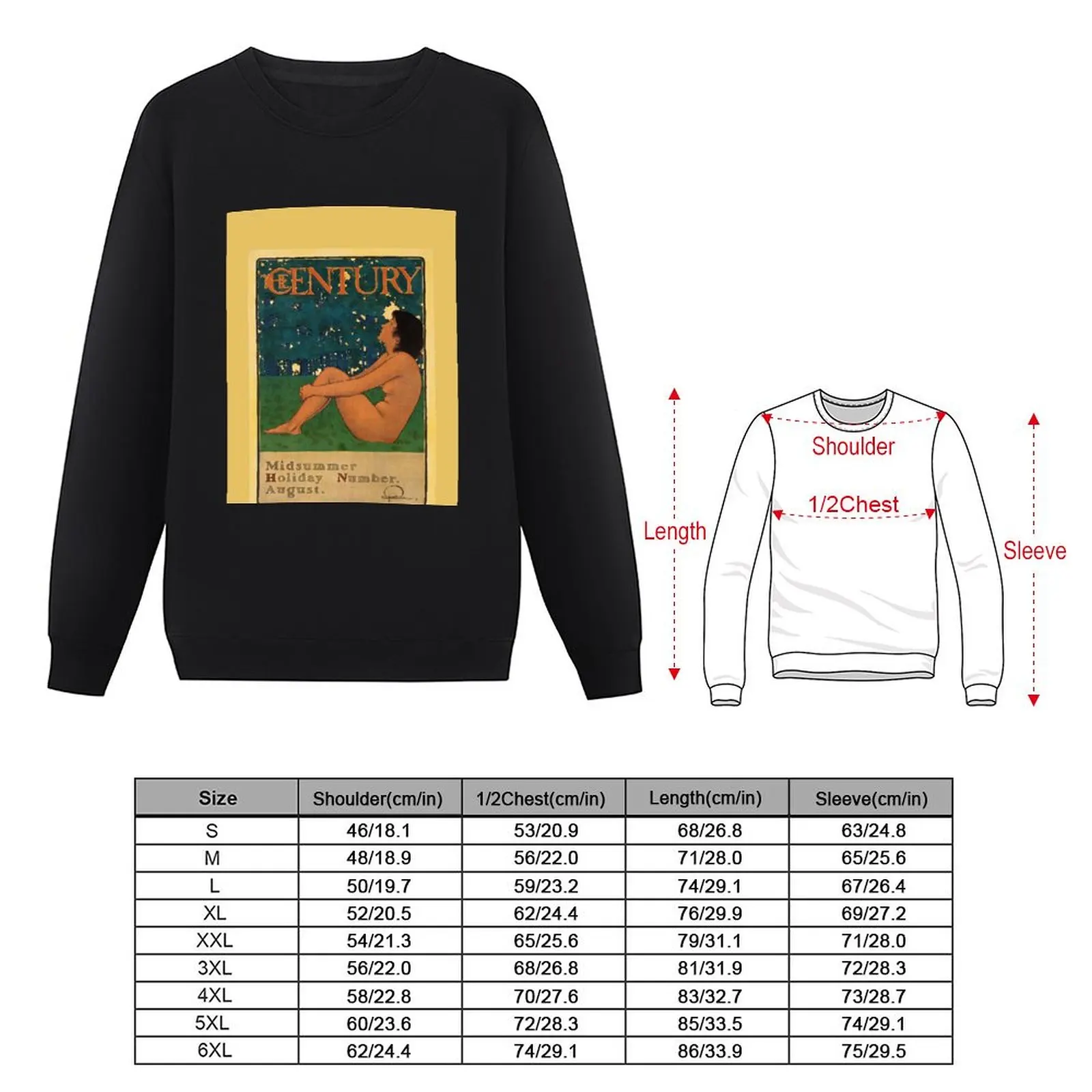 The Century - Номер праздника середины лета Август Maxfield Parrish Pullover Hoodie мужская одежда