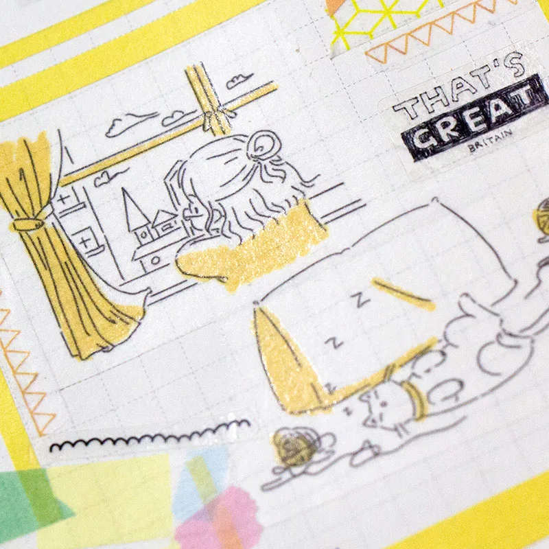 Распродажа 35 мм * 3 м солевые девушки забавная серия Life самоклеящаяся бумага