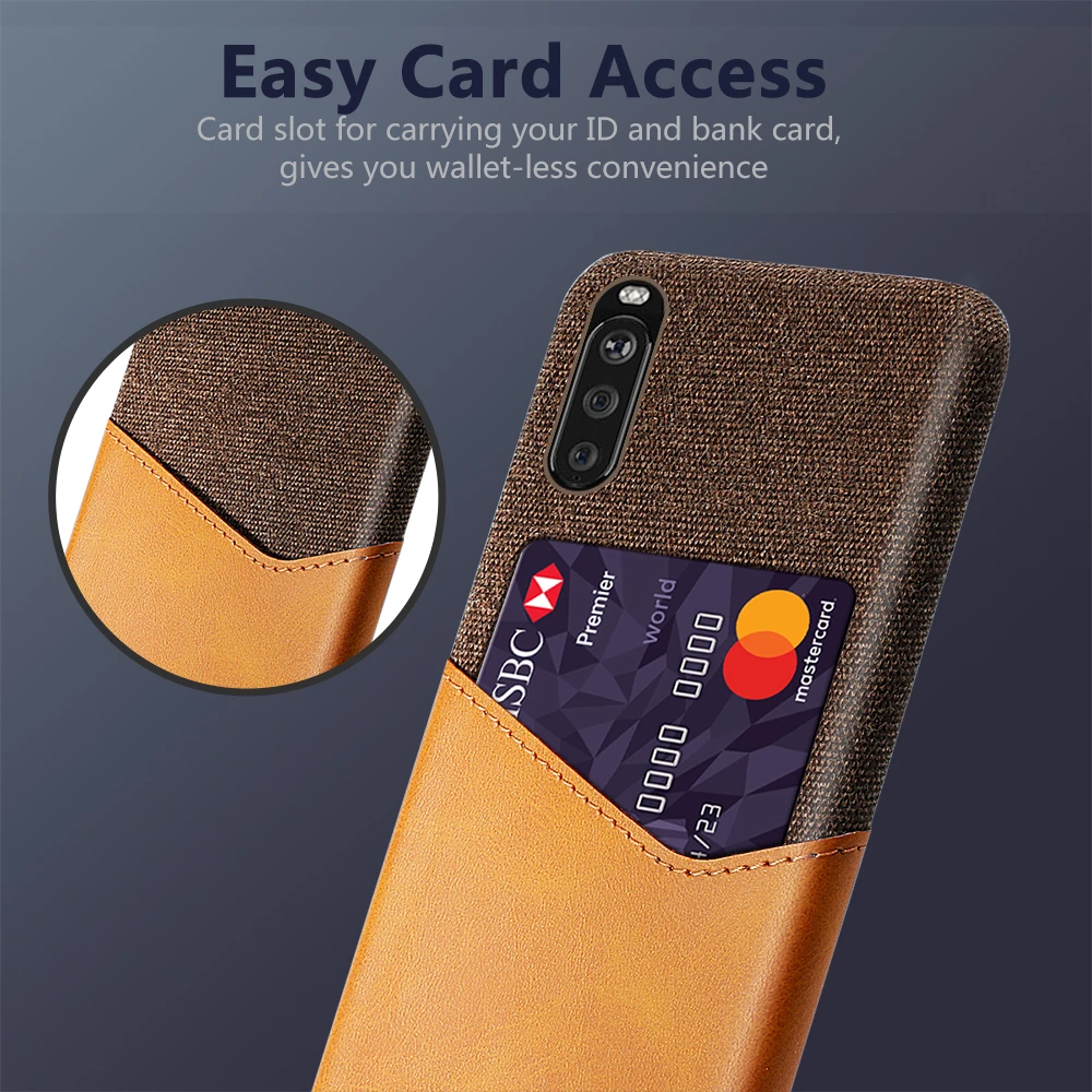 

Card Slots Cover Business Funda For Sony Xperia 10 III 5 1 II 10III 10 Plus Xperia10 Xperia5 III Phone Case Coque Shell Bumper