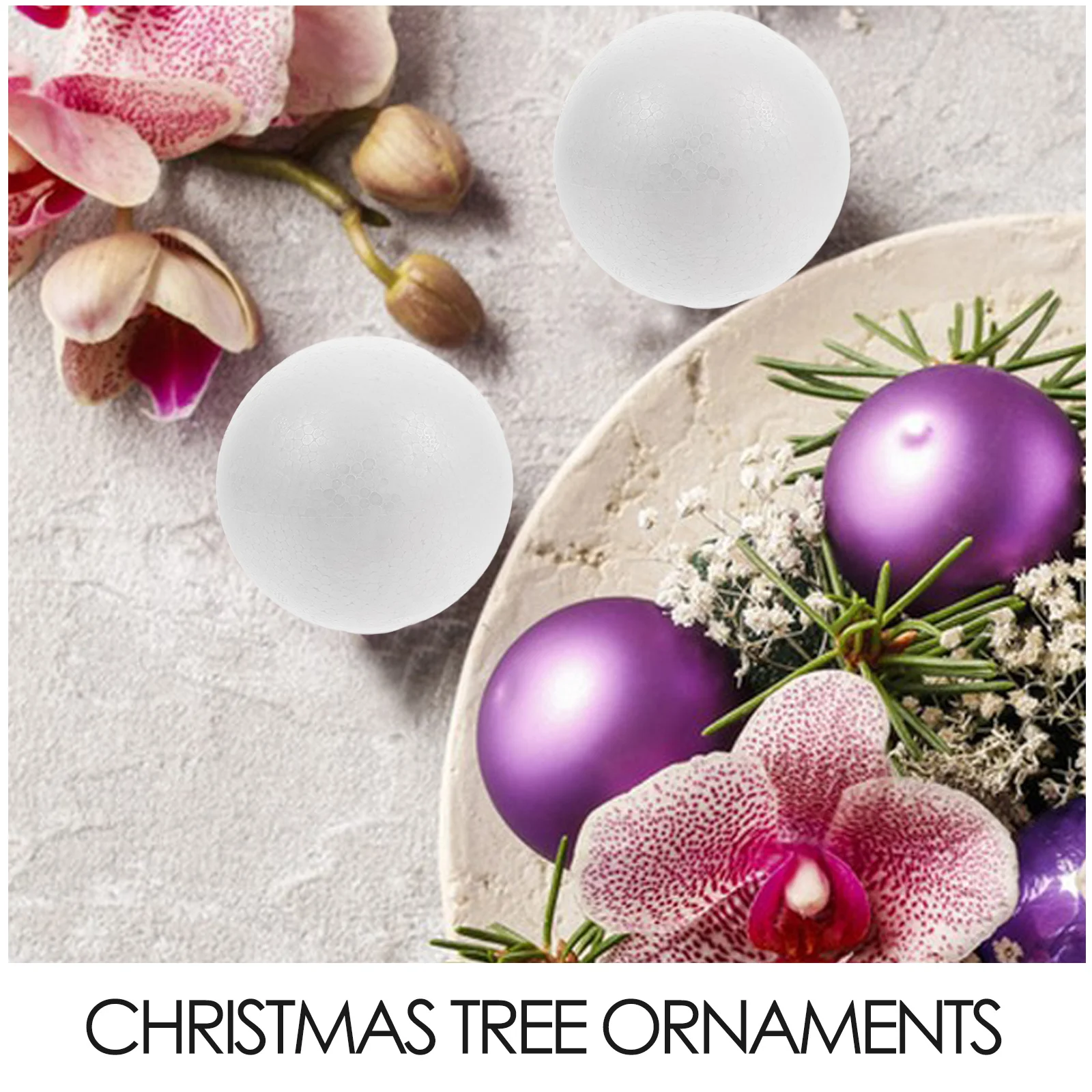 15 шт. пенопластовые бусины однотонные шарики белые декоративные изделия из