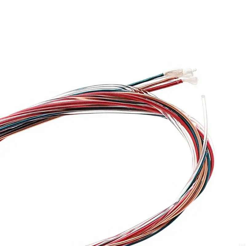 Цветные стальные струны для акустической гитары 6 шт.