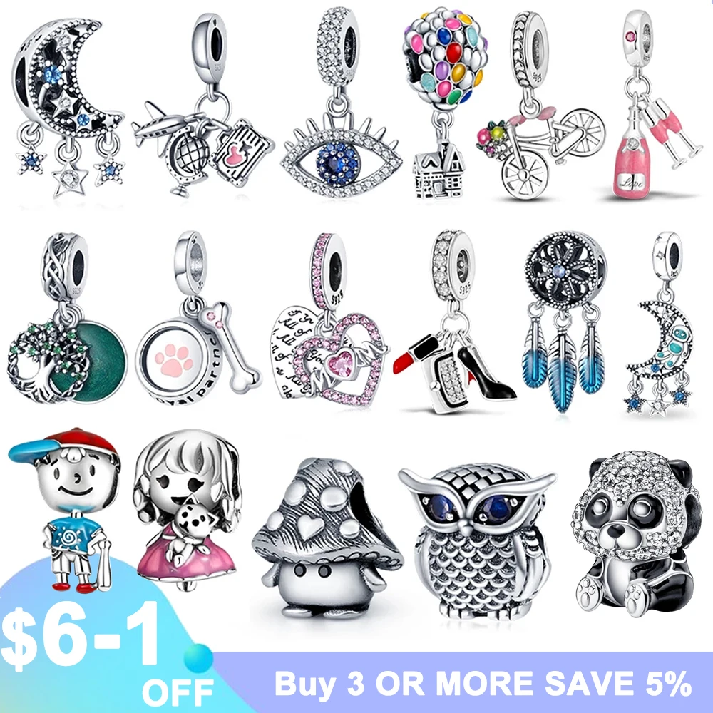 

New 100% 925 Sterling Silver Cute Green Zircon Groot Treeman Fashion Jewelry Charms Fit Original Pandora DIY Bracelet Necklace