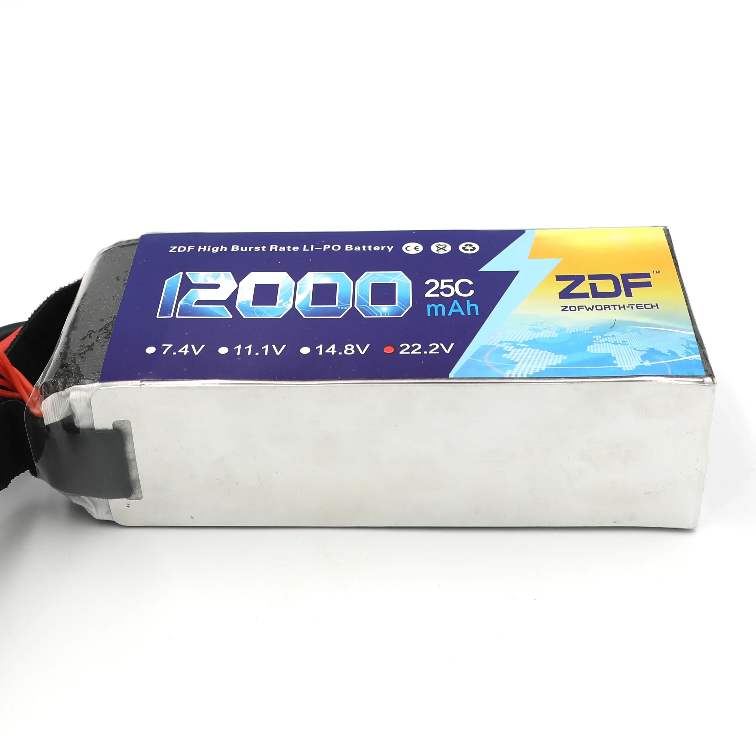 ZDF RC LiPo аккумулятор 6S 22 2 В 12000 мАч 25C для радиоуправляемого вертолета Quadrotor модели