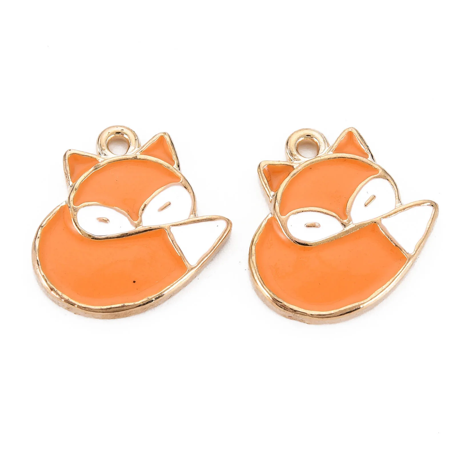 10 шт., металлические подвески для ожерелья с эмалью