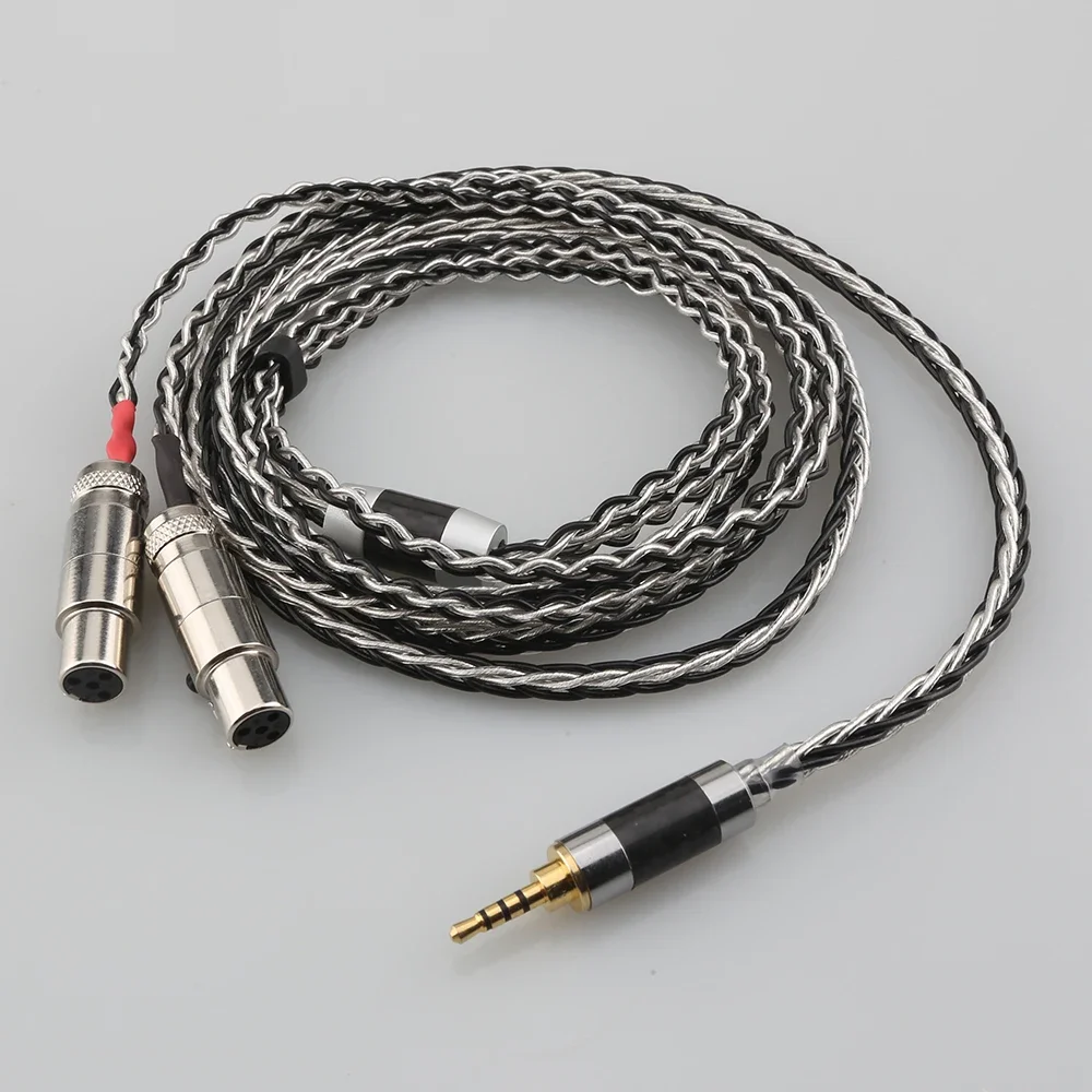 Сбалансированный Hi-Fi-кабель 3 5/4 4 мм совместимый с наушниками Audeze LCD-2 LCD-3 LCD-4 LCD-X LCD-XC