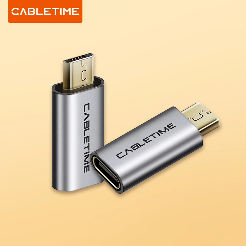 Адаптер CABLETIME Micro B USB C для Xiaomi Samsung Galaxy Huawei USB Type C C006