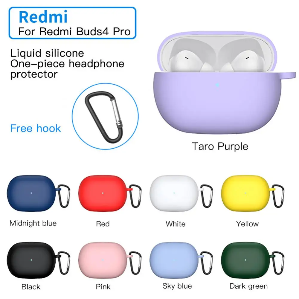 

Soft Silicone Earphone Case For Xiaomi Redmi Buds 4 Pro Tws Wireless Earbuds Protect Case For Xiaomi Redmi Buds4 Headphone Cover