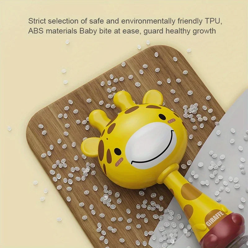 Интерактивная детская погремушка-жираф музыкальная ударная игрушка унисекс