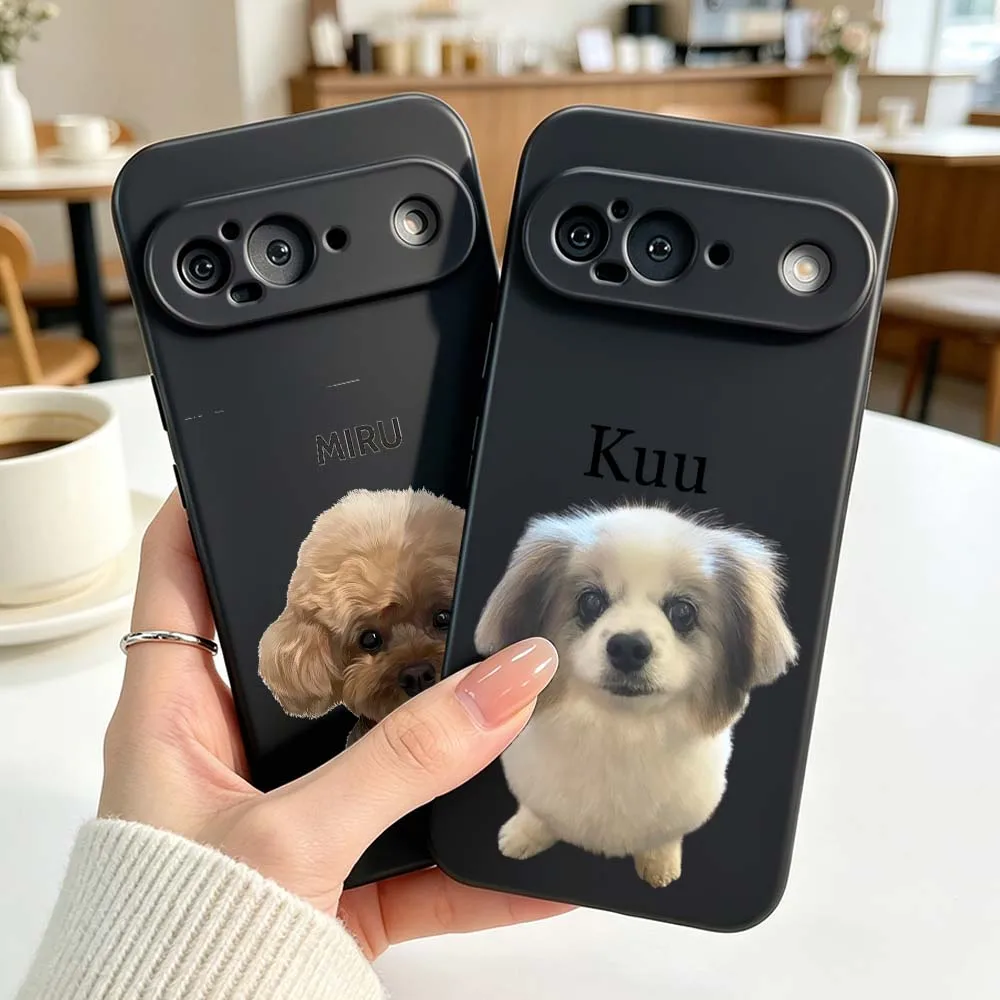 Фото Черный мягкий силиконовый чехол Miru Brown Poodle для Google Pixel 6 6A 7 7A 8 8A 9 10 10A Pro XL 2024 5G №1