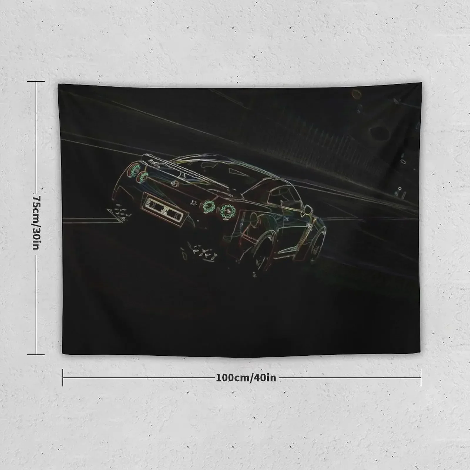 Неоновый гобелен R35 Tunnel Run эстетический декор для комнаты украшение гостиной