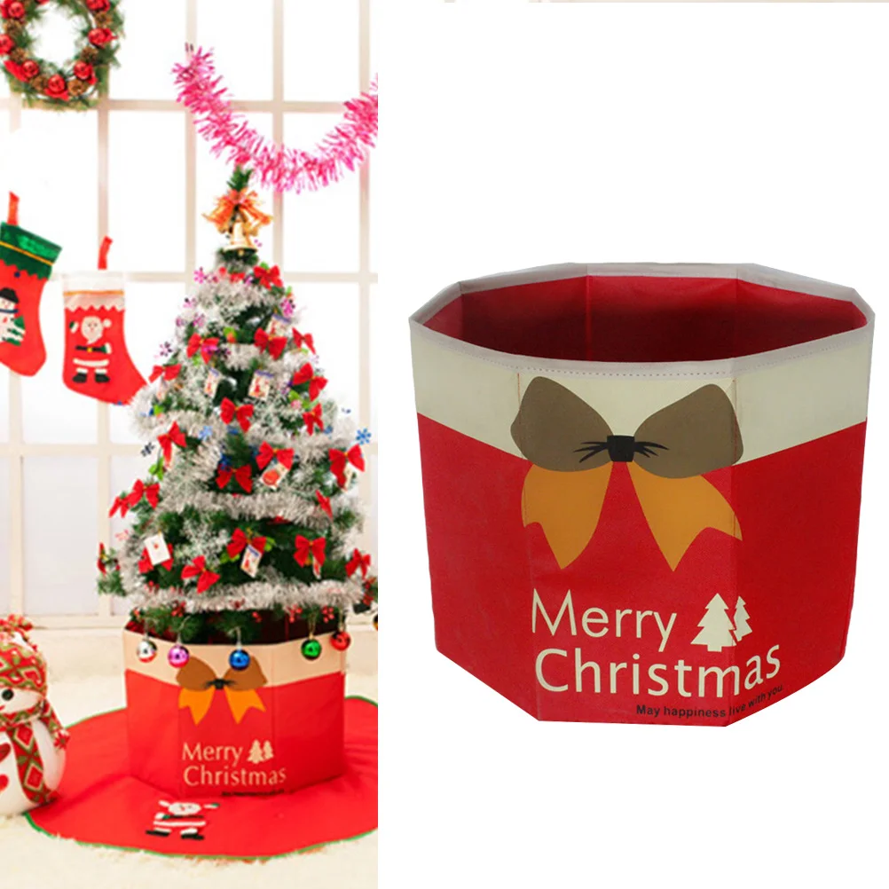 

Christmas Tree Decorations Storage Box Christmas Fold Tree Skirt Box Christmas Tree Cover Base Box