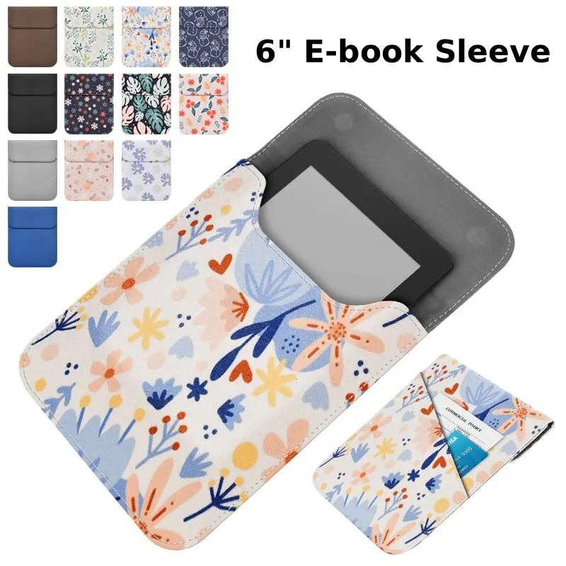 Фото Для Kindle Kobo Pocketbook Paperwhite Colorsoft Voyage Универсальный 6-7-дюймовый чехол для электронной книги Магнитный чехол Кожаный чехол №3