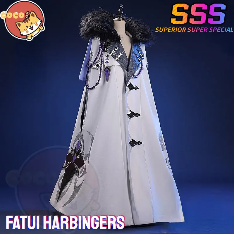 

CoCos-SSS Game Genshin Impact Fatui Harbingers Cosplay Costume All Harbingers Cloak Sandrone Arlecchino Pantalone Dottore
