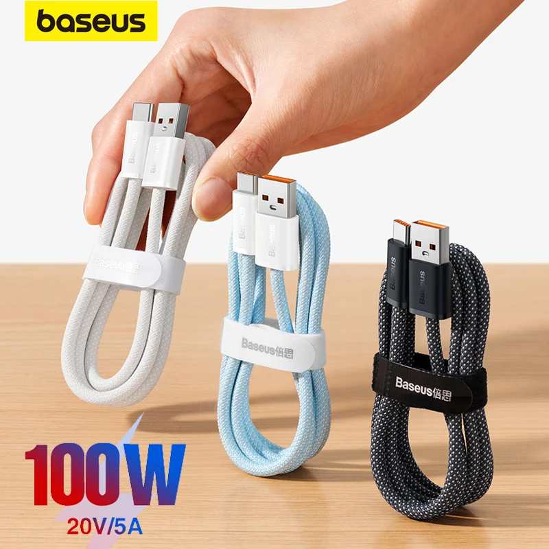 Кабель зарядный Baseus USB Type-C, 100 Вт, 66/40 Вт, для Huawei P50/P40/P30/Mate 40/30 Pro