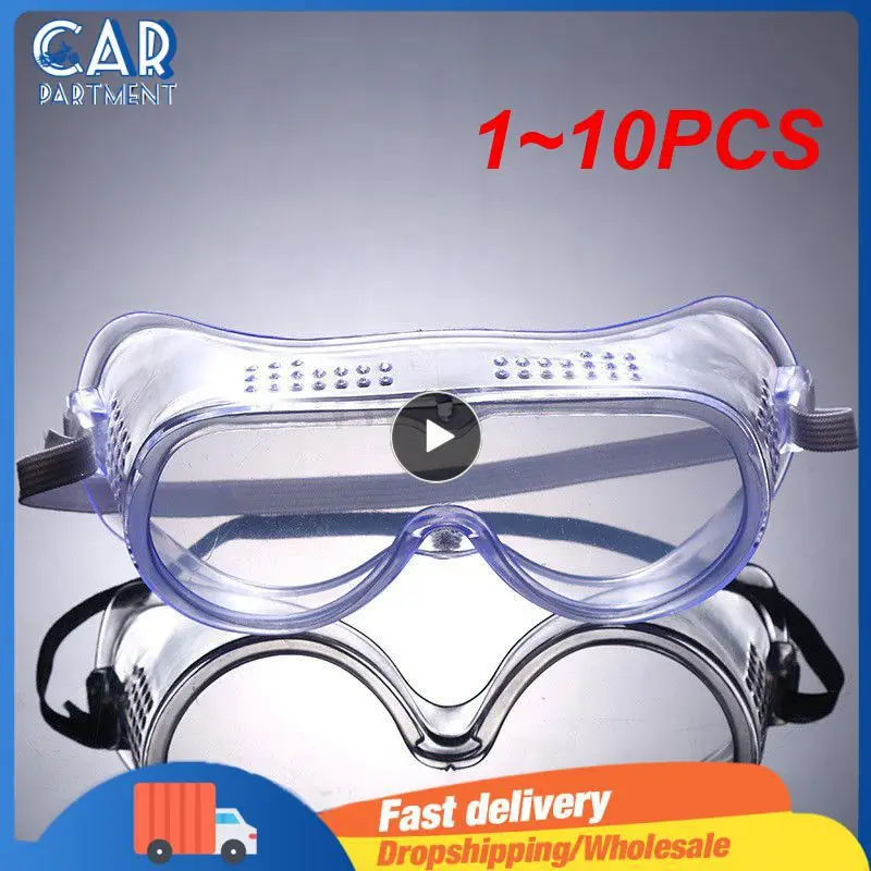 

1~10PCS Clear Safety Goggles Anti-wind Anti Dust Anti Fog Eyewear Protective Goggle Eyeglasses Outdoor Cycling Riding Wide