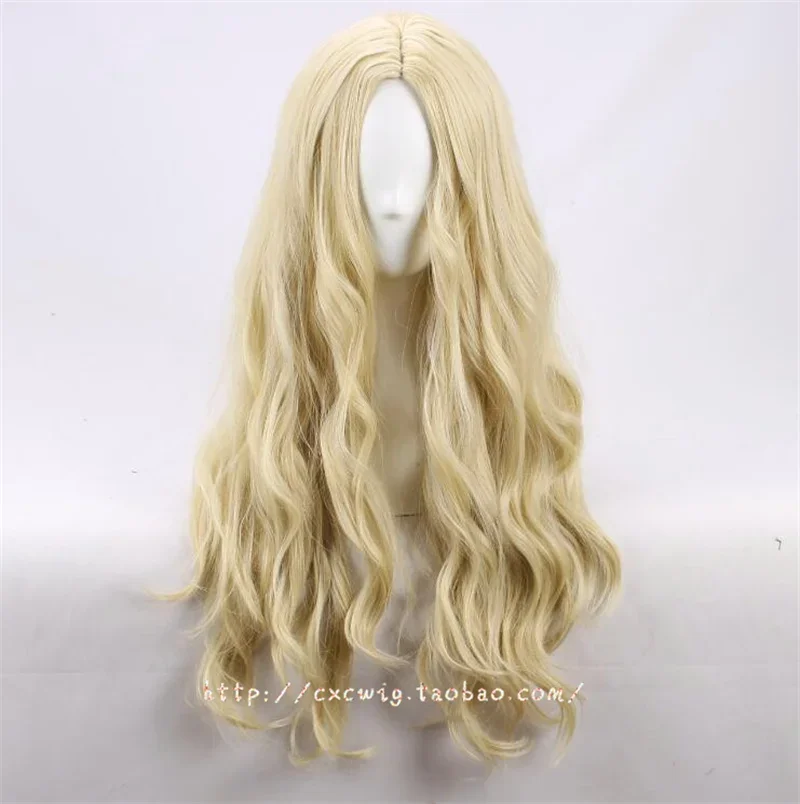 

New Sarah Sanderson Cosplay Wig Light Golden Long Curly Hair Heat Resistant Synthetic Hair Carnival Halloween Party Props