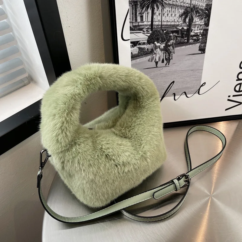 

Новинка Осень-зима 2022 женская сумка на плечо модный плюшевый мессенджер модные кошельки и сумочки роскошные дизайнерские сумки