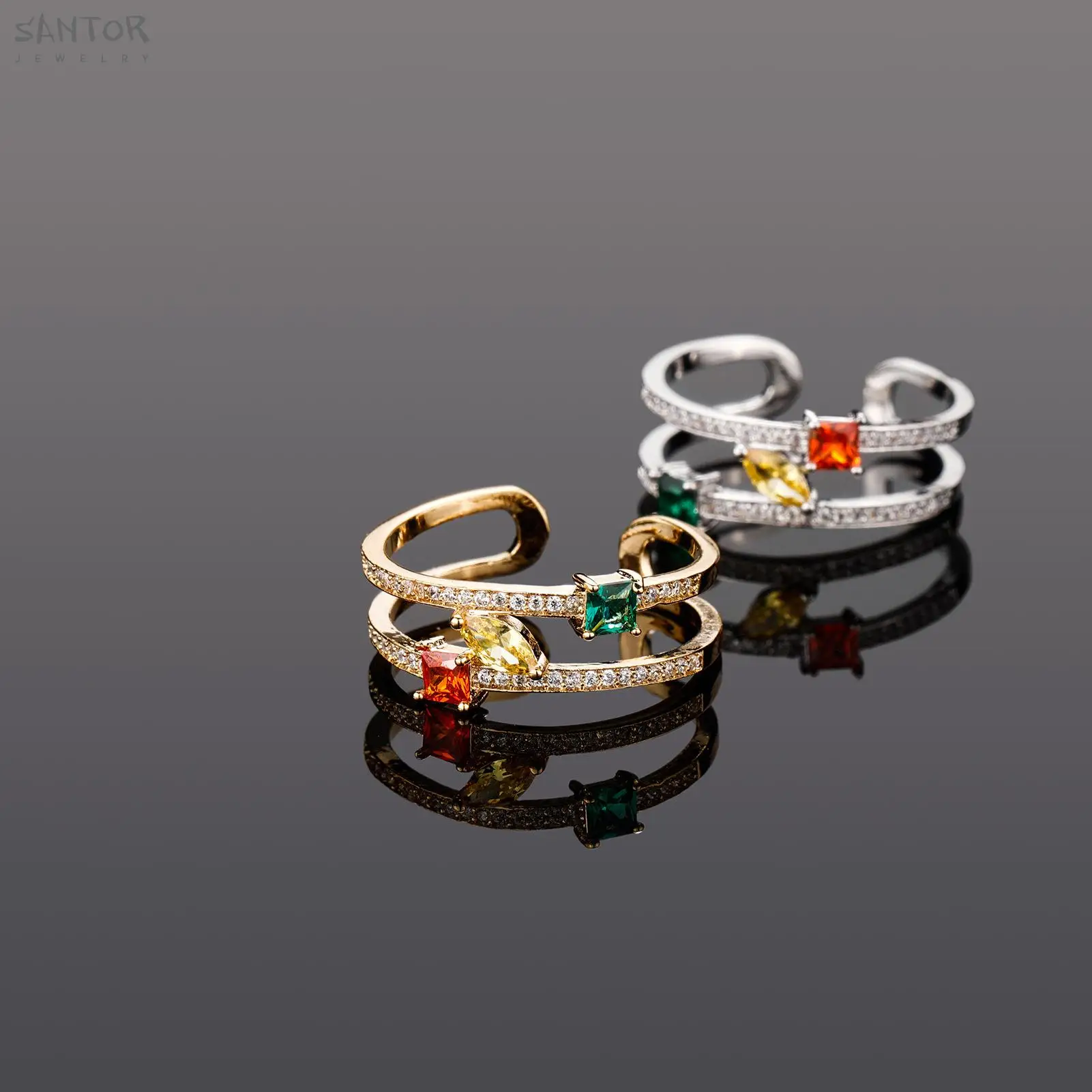 

Простое и Универсальное цветное циркониевое кольцо в стиле Ins с регулируемым отверстием для мужчин и женщин мужское усовершенствованное те...