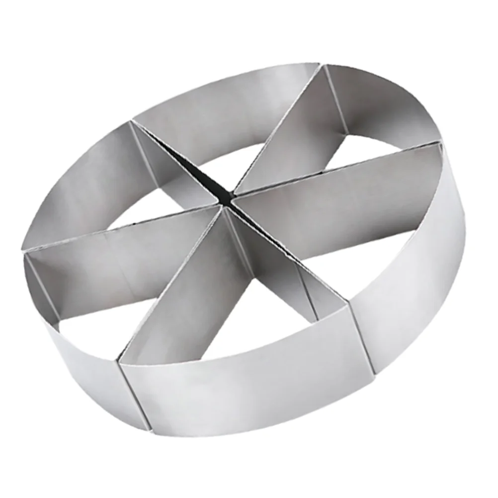 

6Pcs Cake Mold Ring Stainless Steel Round Triangle Pastry Rings Cake Cutting Mold for Pastry Cupcake Mousse Fondant Frame