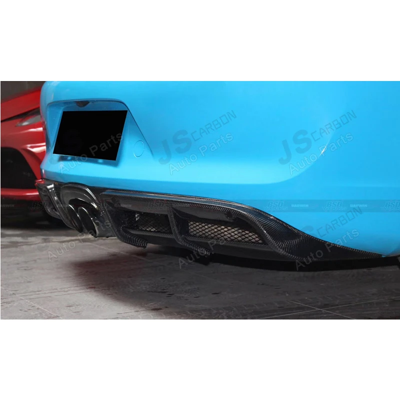 Диффузор для заднего бампера из углеродного волокна Porsche 981 Boxster Cayman спойлер
