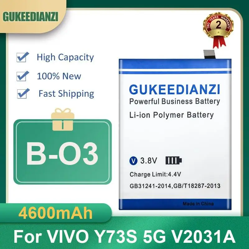 Фото Аккумулятор для VIVO B-N1 iQOO Z1X V2012A Y73S 5G V2031A S9E V2048A Y53S T2 Y53 V2123A S10 S10Pro Z5 T1 V23 Pro S12 Y55S Z6 U5 Y55 №3