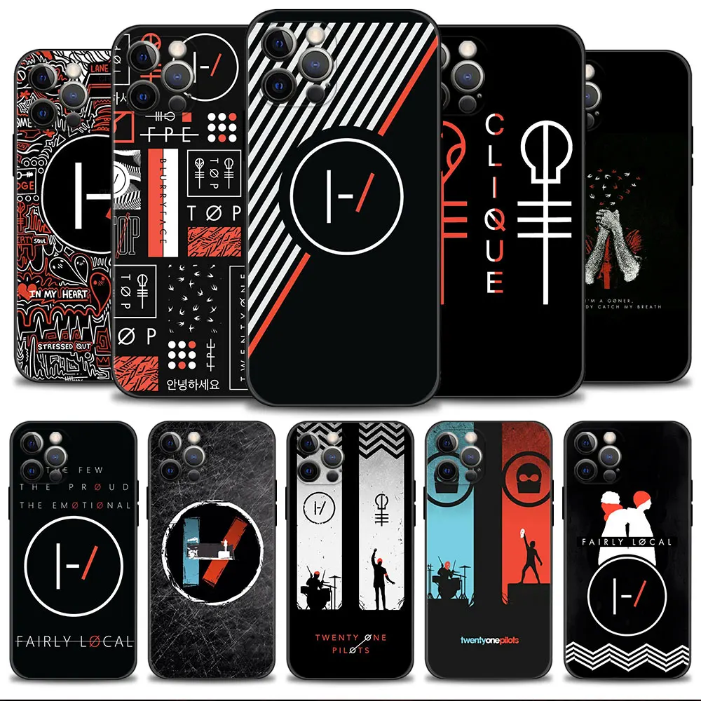 

Carcasa Case Twenty One Pilots 21 Matte For iPhone 7 XR 8 Plus 12 14 13 Pro Max 11 XS X SE Mini SE2 6 SE2022 5 5S
