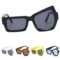hip hop sunglasses raise eyebrow sun glasses unisex anti uv spectacles oversize frame eyeglasses ornamenta a