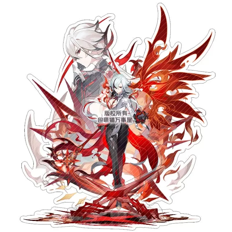 Аниме игра Genshin Impact Arlecchino фигурка на акриловой подставке модель пластины для