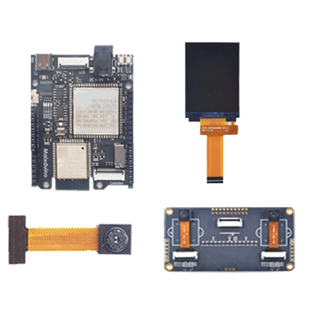 

Макетная плата для Sipeed Maix Duino, модель K210 RISC-V AI + модуль ESP32 с камерой и экраном 2,4 дюйма + бинокулярная камера