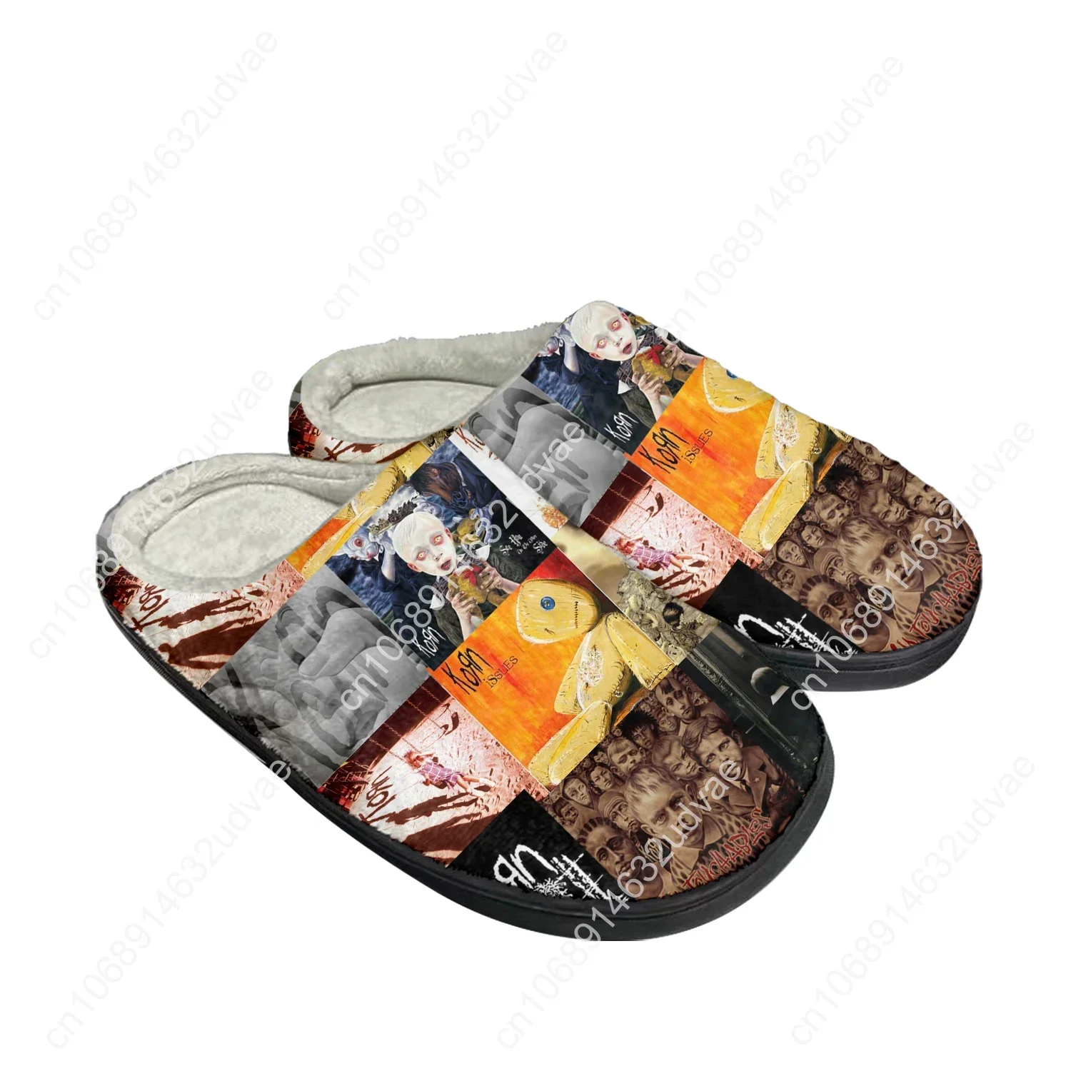 Korn рок-группа Band домашние хлопковые тапочки на заказ Мужские Женские сандалии