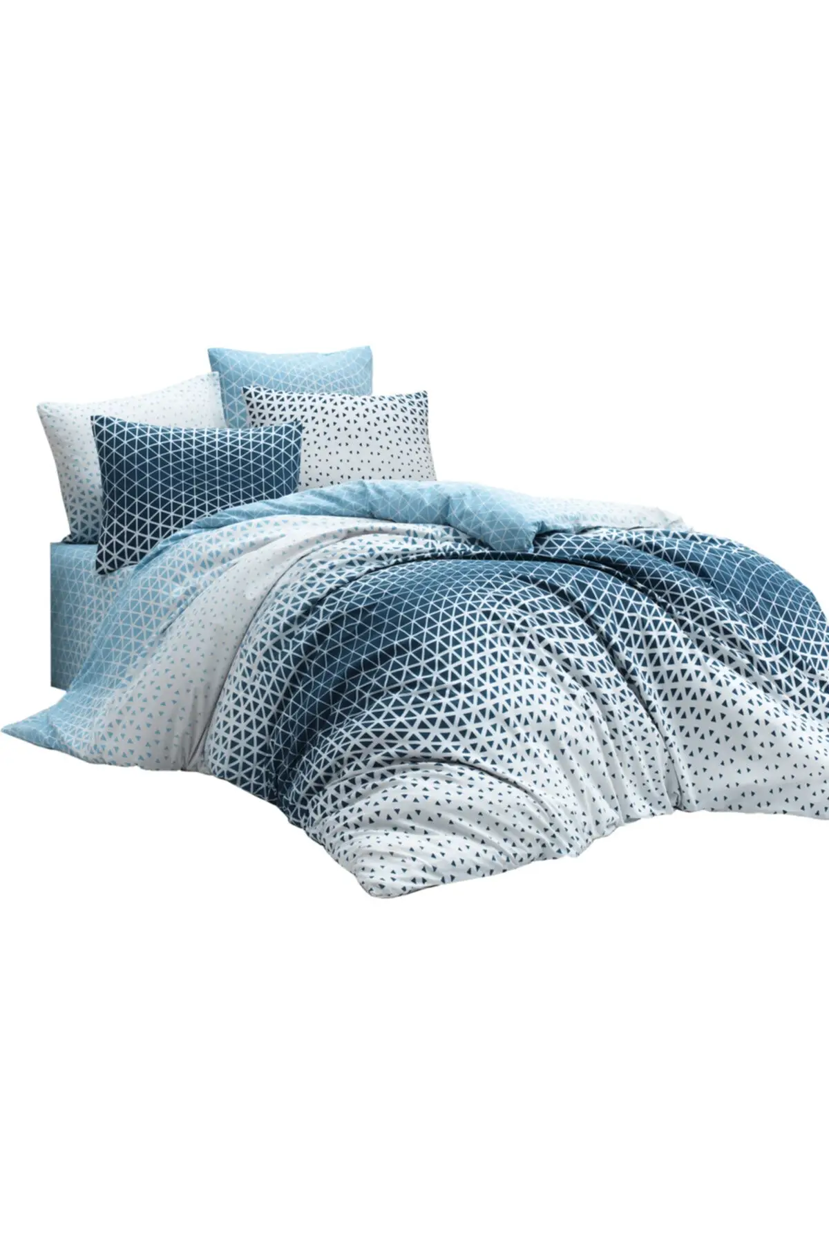 

Navy blue Double Personality Duvet cover set 20566