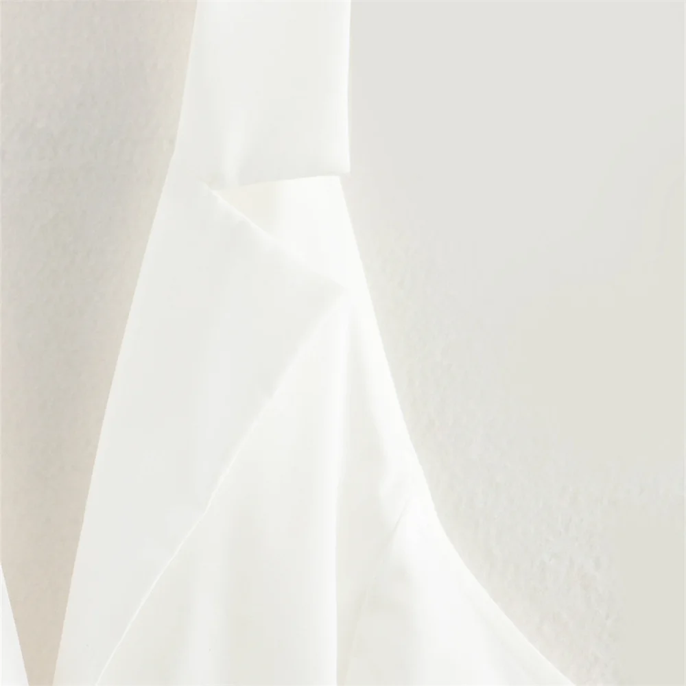 Весенний женский новый свободный и модный нишевый белый топ с воротником в