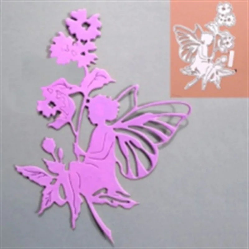 

Butterfly Fairy Flowers Metal Cutting Dies For Diy Scrapbooking Crafts Maker Photo Album Template Handmade Decoration Stencils
