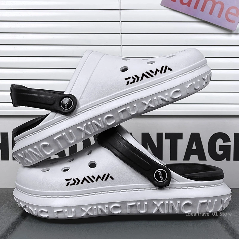 

2024 Summer Men's Fishing Sandals Beach Shoes Lightweight Home Slippers Summer Fishing Beach Shoes Fishing Shoes