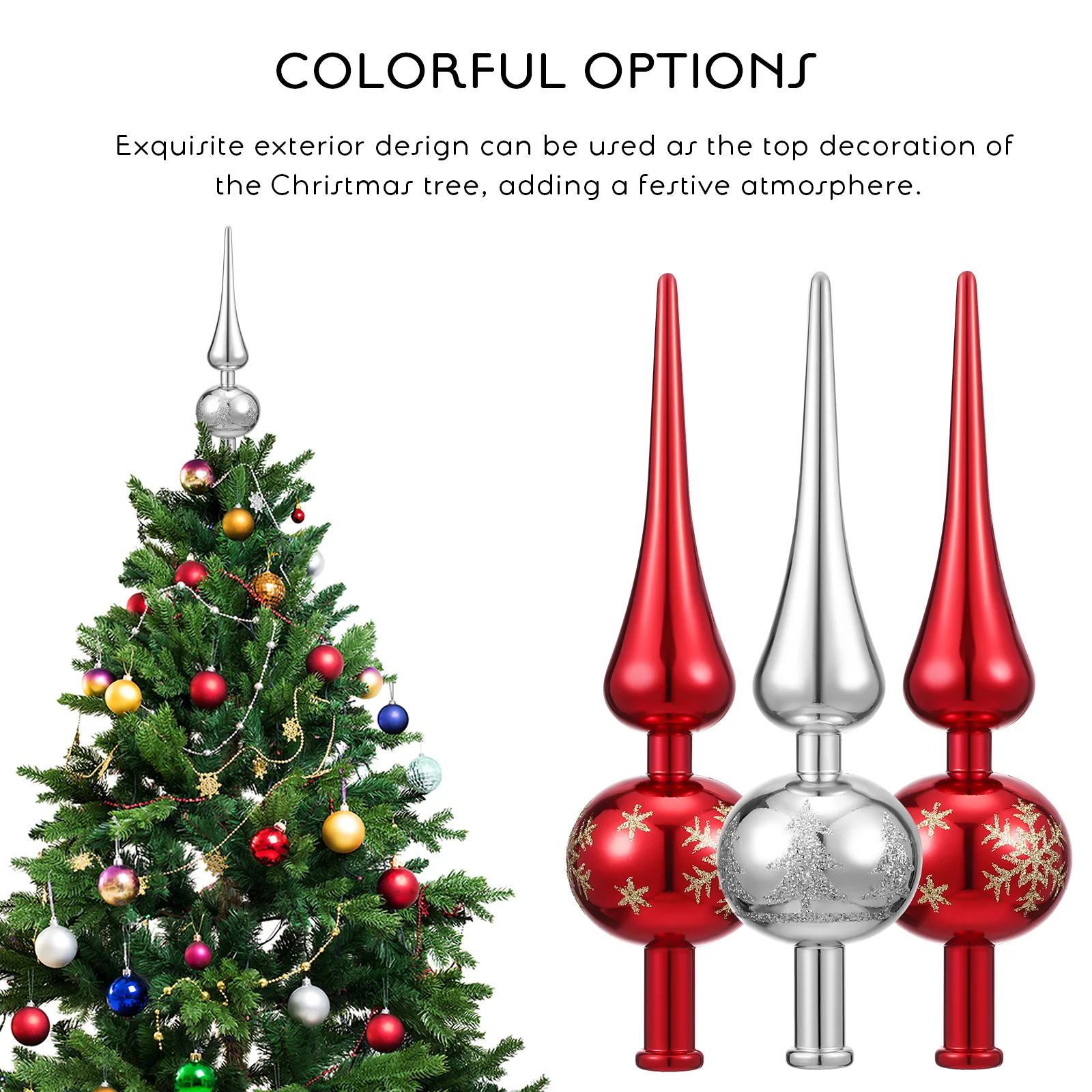 3 шт. пластиковый топ тыквы звезда сферический рождественский топпер орнамент